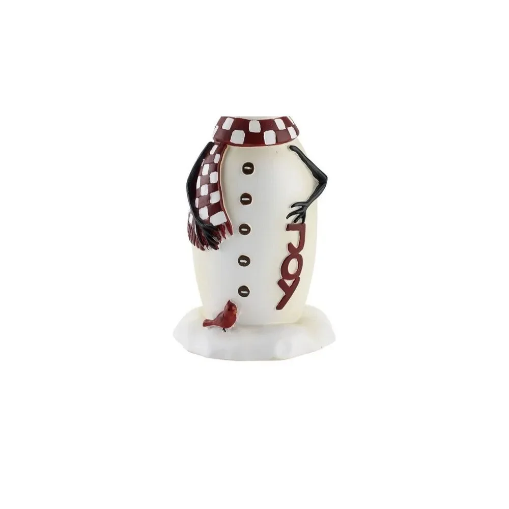 Avanti Snowman Red Cardinal Soap Pump Dispenser Country Friends Joy Scarf Hat
